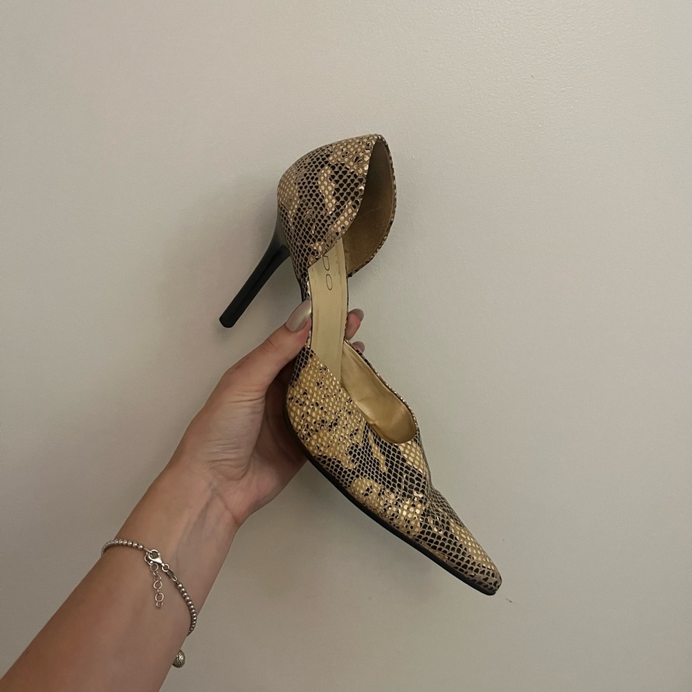 Vintage Aldo snake print heels